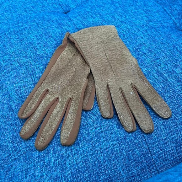 Vintage Beautiful NEW VAN RAALTE Light Brown/Rust Driving Gloves XL - Picture 3 of 3